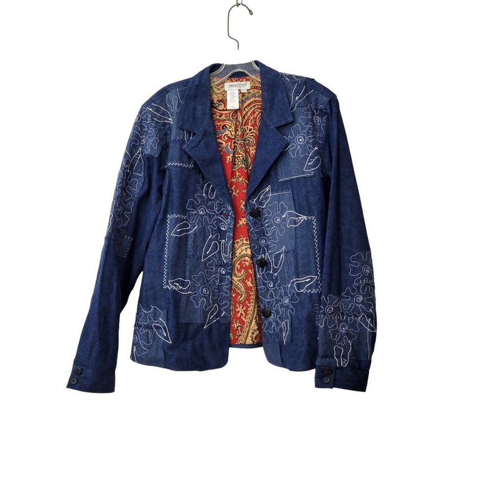 Coldwater Creek Embroidered Denim Jacket - Picture 5 of 5